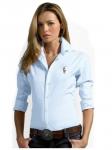 chemises polo ralph lauren pour femmes pony office blue,chemise homme manches longues
